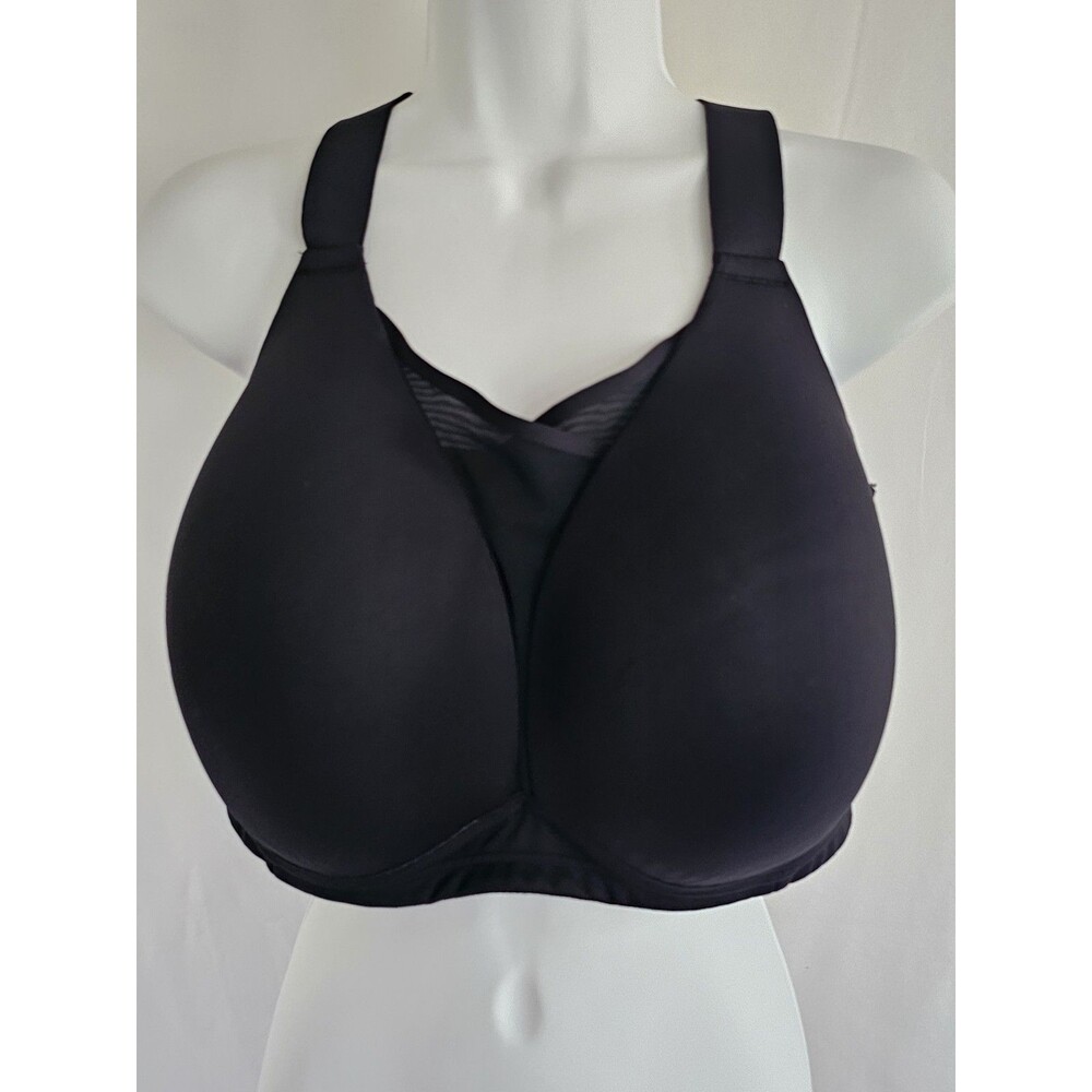 LIVI Active Bra Medium-Impact Wicking Molded Black No Wire Sports Size 42F